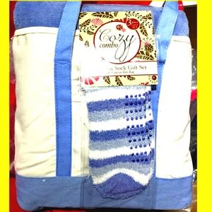 🔥3 Piece Set, Socks, Canvas Tote, Throw